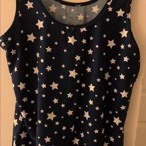 NOBO brand tank. Navy blue with stars.